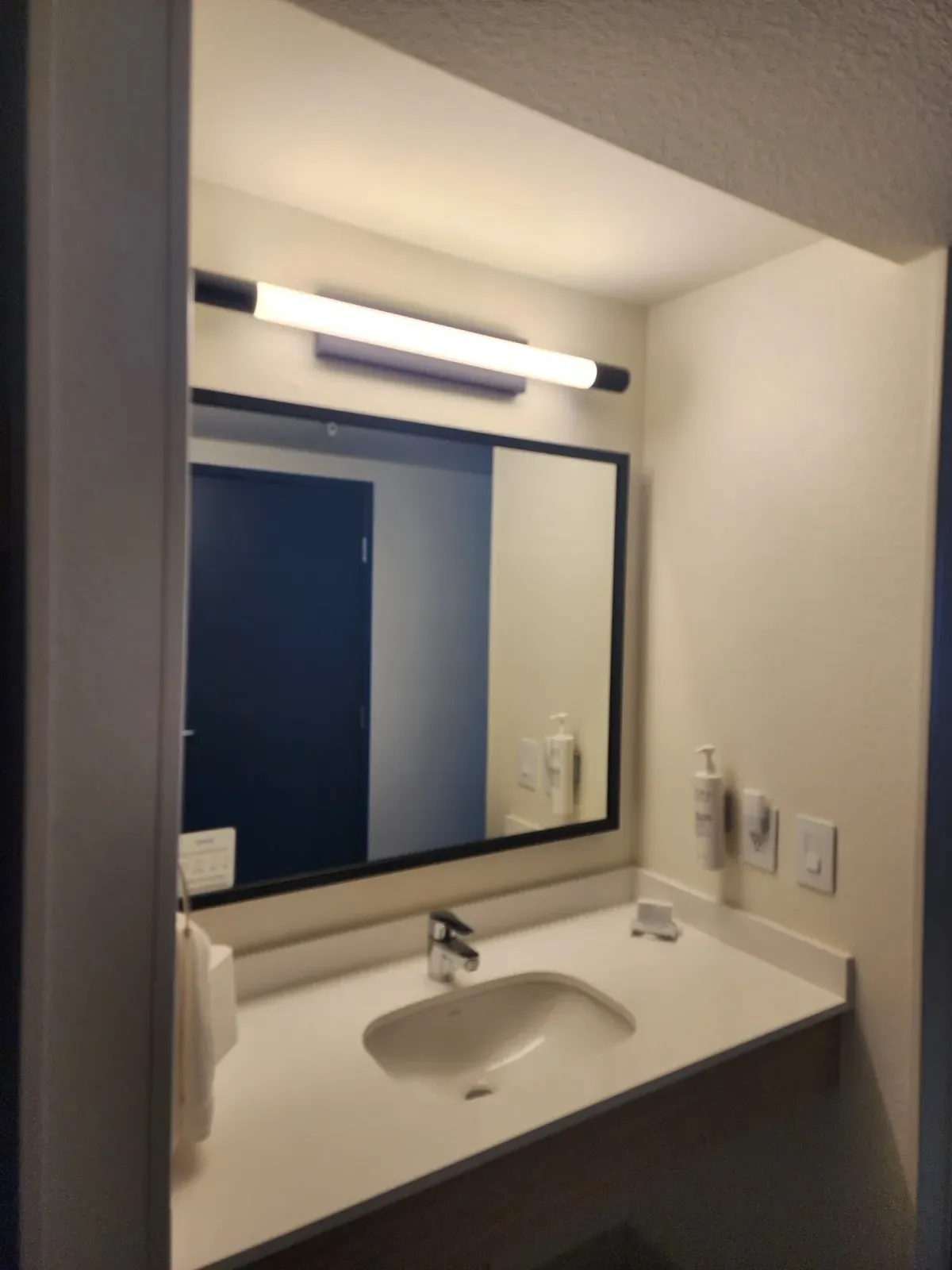 Renovated Spark by Hilton guest bathroom