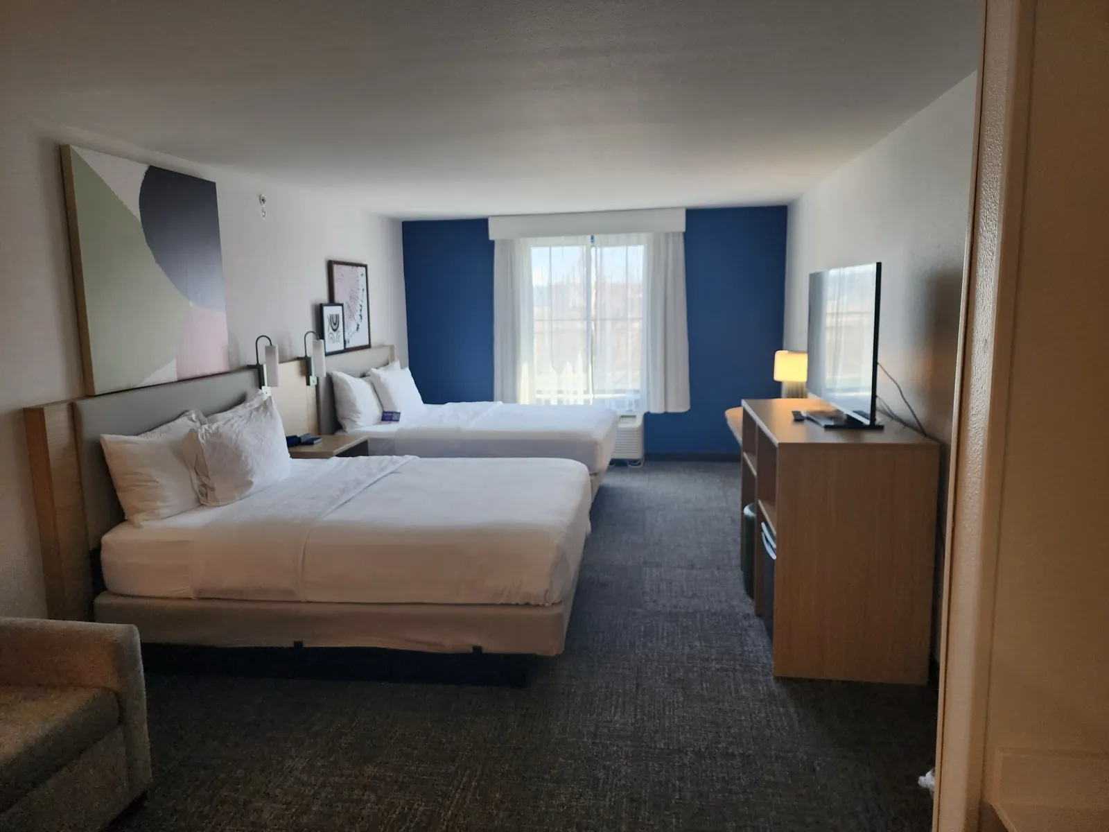 Spark by Hilton double queen guest room